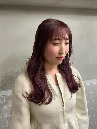 セミロング Loem【ロエム】所属・RINA 【Loem】のヘアスタイル