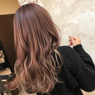 セミロング カラー NAVY／airi 完全完結型個室サロンのヘアスタイル