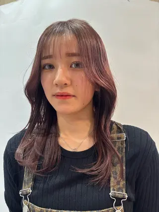 セミロング カラー 透明感/ダブル カラー🧸こころのヘアスタイル