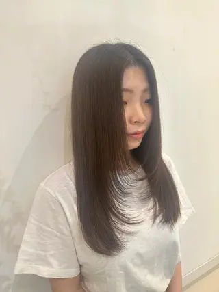 ロング カラー 透けるbrown カラー🎗♡yukaのヘアスタイル