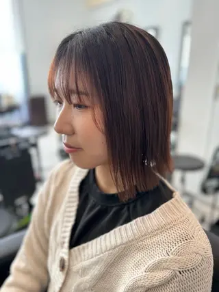 ミディアム CHIC 蘭のヘアスタイル
