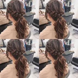 セミロング ヘアアレンジ 🌷MAYU 🌷のヘアスタイル