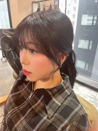 セミロング カラー La fith hair ray 札幌店所属・顔まわり/W カラー/リョウのヘアスタイル