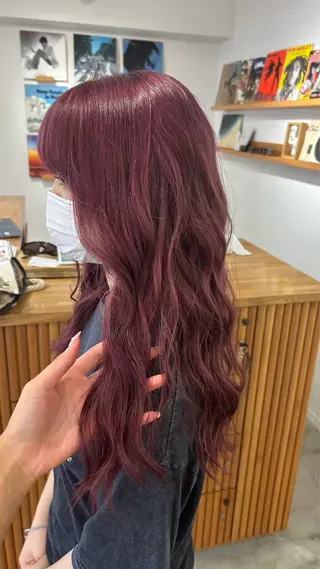 ロング カラー KOU×北谷× BY MY SIDEのヘアスタイル