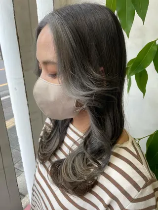 セミロング カラー 🫧艶髪デザイナー 🫧白石航汰のヘアスタイル