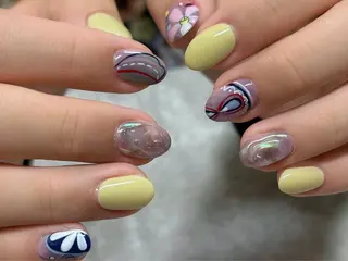 ネイル 【Zina京都駅前】 きぬがわ らむのネイルデザイン