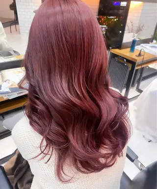 セミロング カラー 韓国風レイヤーカット 🍒サンジキ アカリのヘアスタイル