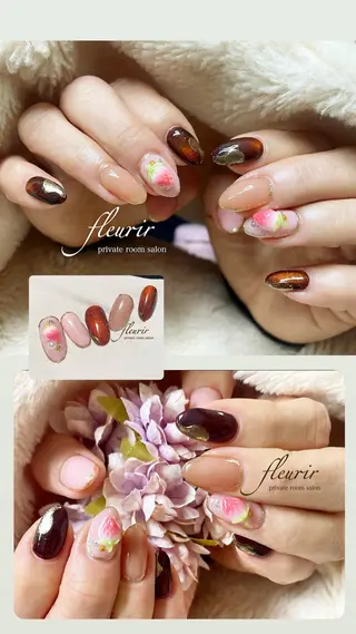 ネイル フルリール 【プライベートサロンのネイルデザイン