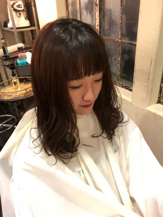 ミディアム カラー ヘアアレンジ ミニボブ/ブリーチ 🌈MISATOのヘアスタイル