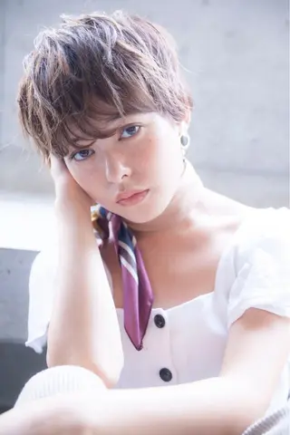 ショート カラー パーマ 可愛いNo.1🌼 ／misakiのヘアスタイル