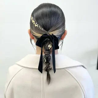 ヘアアレンジ 初めてのショート お任せください✂️のヘアスタイル