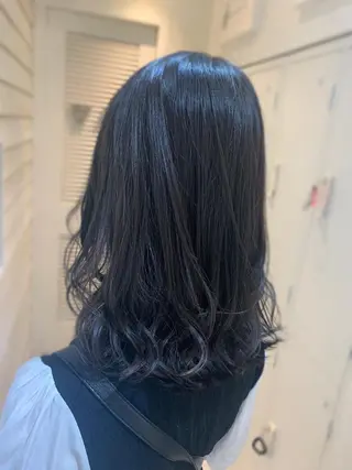 セミロング 🍀艶髪縮毛矯正/ 風殿　滉太🍀のヘアスタイル