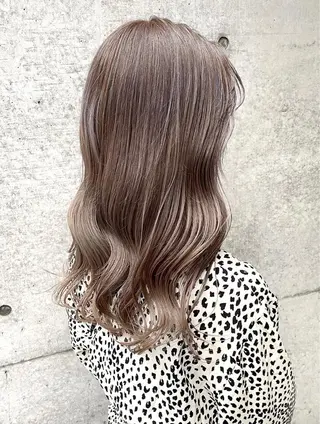 セミロング カラー 🌿ガクト 🌿艶髪透明感のヘアスタイル