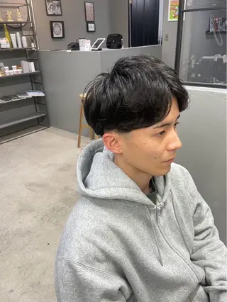 ショート パーマ メンズ メンズ専門サロン wokeのヘアスタイル