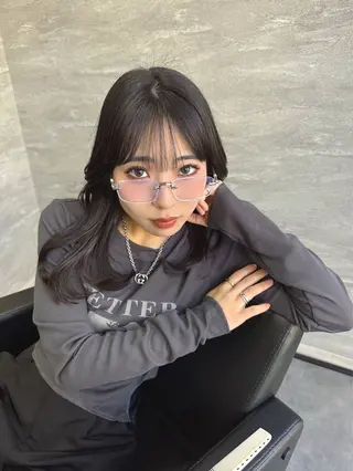 セミロング カラー 垢抜けのプロ🪄 honoのヘアスタイル