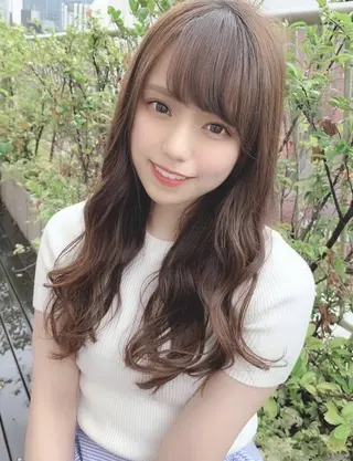 ロング カラー ヘアアレンジ 🩵顔まわり似合わせ 久保田せな🩵のヘアスタイル