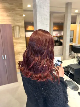 セミロング カラー suri-ru hair【スリールヘアー】所属・FURUSAWA AOIのヘアスタイル