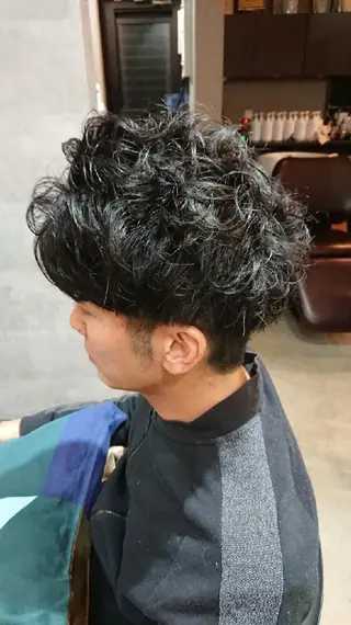 メンズ パーマ 浅野  勇貴のヘアスタイル