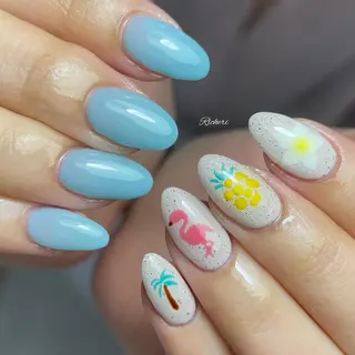 ミディアム ネイル richeri beautyのネイルデザイン