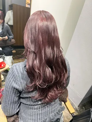 ロング カラー 透明感カラー/パーマ 🌀アオノのヘアスタイル