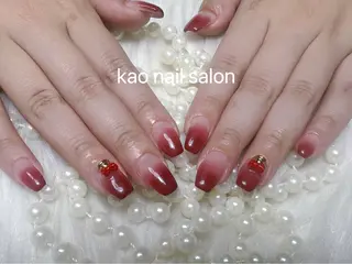ネイル kao nail マグネット/長さだしのネイルデザイン
