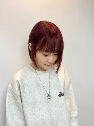 ショート カラー SANA推し美容師 CHISA🍒のヘアスタイル