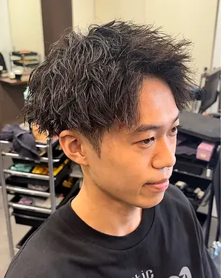 パーマ メンズ 年間2000名担当◎ パーマ職人/仲原佑樹のヘアスタイル