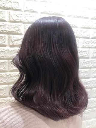 ミディアム ヘアアレンジ MODE K's松原 YUMIのヘアスタイル