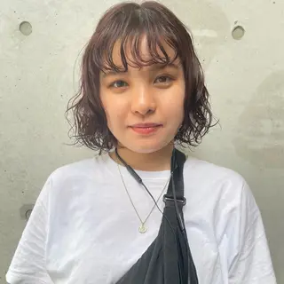 ショート パーマ ホリケ アオイのヘアスタイル