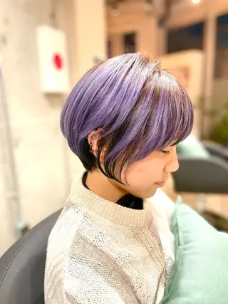 ショート カラー ✨髪質改善/ブリーチ /ショート高山のヘアスタイル