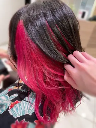 セミロング カラー 艶カラー みゆう🎀のヘアスタイル