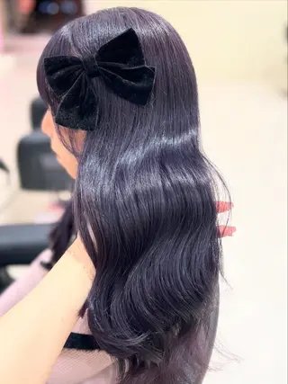 カラー ベージュ・ラベンダー カラー🎀りりのヘアスタイル