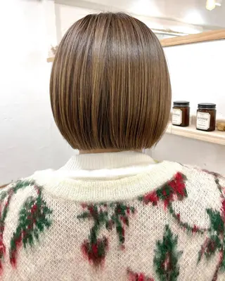 ショート カラー パーマ 銀座No.1髪質改善 縮毛矯正/本木のヘアスタイル