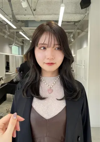 セミロング ブリーチなし透明感 🪄aoi🤎のヘアスタイル