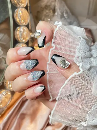 ネイル 23時まで❤︎韓国、 ワンホンネイルのネイルデザイン