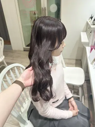 ロング カラー ヘアアレンジ Himawari♡ 柔らかいカラーのヘアスタイル