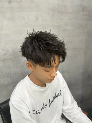 ショート ヘアアレンジ メンズ NEXT NEO所属・メンズヘア静岡 ✂︎Ryuheiのヘアスタイル