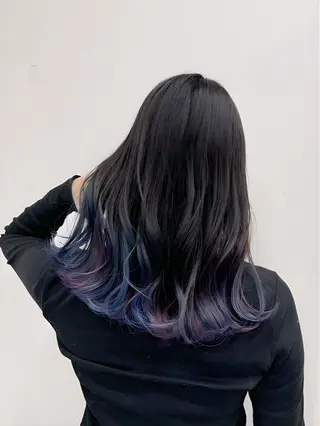 セミロング カラー ヘアアレンジ 小西海青 ✨モデル様募集✨️のヘアスタイル