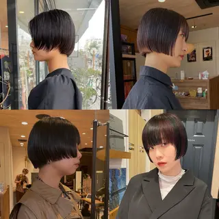 ショート カラー パーマ指名No1 /namiのヘアスタイル