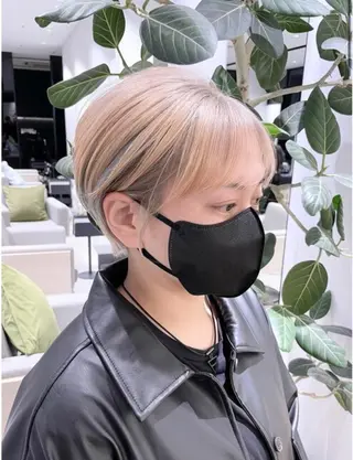 ショート カラー stair:case 武蔵小杉所属・髪質改善/ブリーチ 特化🧡‬‪田中颯士のヘアスタイル