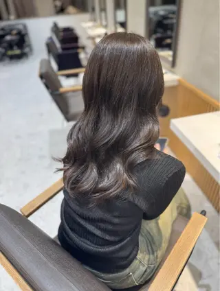 セミロング カラー はるか/ヘアアレンジ ブリーチなしカラー♡のヘアスタイル