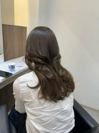 ミディアム カラー 韓国ヘア🇰🇷 YUKINAのヘアスタイル