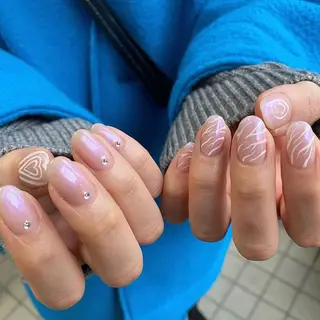 カラー ネイル scre as Etelのネイルデザイン