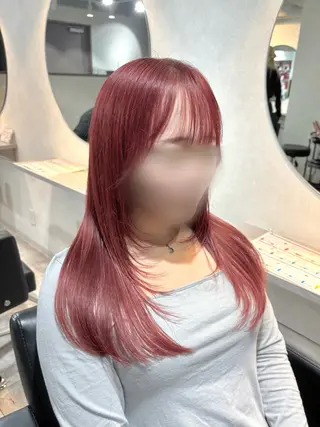 ロング lmu by if所属・程塚七海 /韓国風レイヤー🎀のヘアスタイル