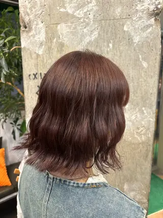 ショート カラー うるつやストレート パーマ🫧ちひろ🫧のヘアスタイル