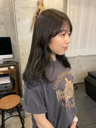 セミロング HARUKA /透明感カラーのヘアスタイル