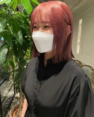 ミディアム カラー ベージュ🤎透明感 カラー🤎anriのヘアスタイル