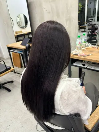 ロング カラー ヘアアレンジ 坂齋大地/レイヤー/ ミルクティーのヘアスタイル