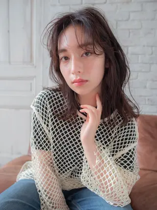 セミロング 廣澤 雅生のヘアスタイル