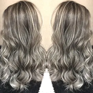 セミロング カラー 井上 一平のヘアスタイル